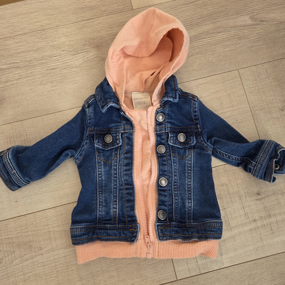 First Impressions Blue and Pink Jean Jacket
